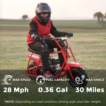 Today's Deal - Top Speed 28 mph - 99cc 4-Stroke