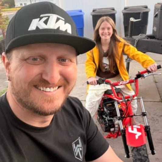 GMB100 trail riding customer photo